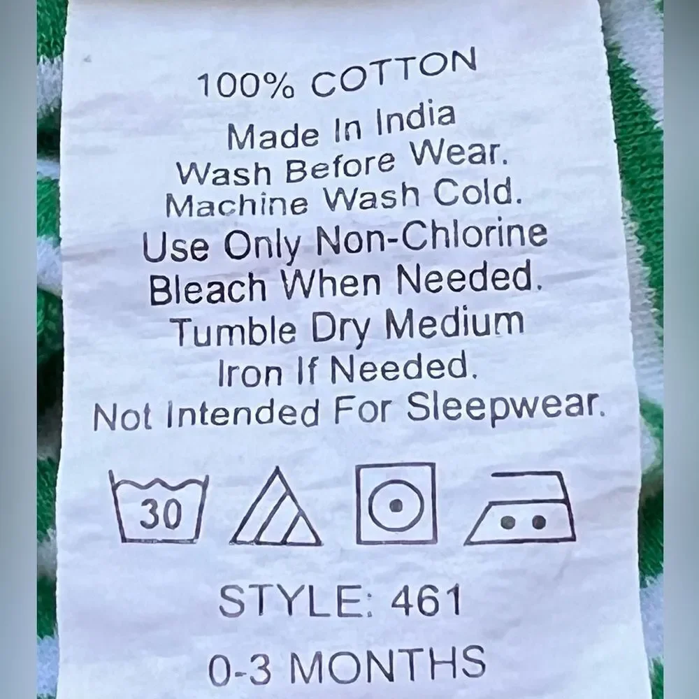 Creative Knitwear Baby Green Short Sleeve Shamrock Irish Polo Onesie. 0-3 Months